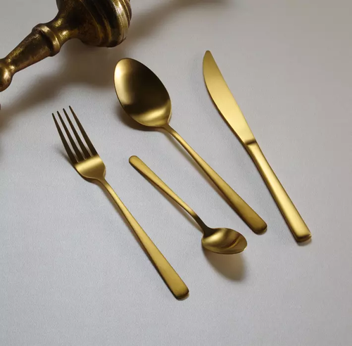 Product photo Fjord Gold dessert knife, Ove, 200mm 2